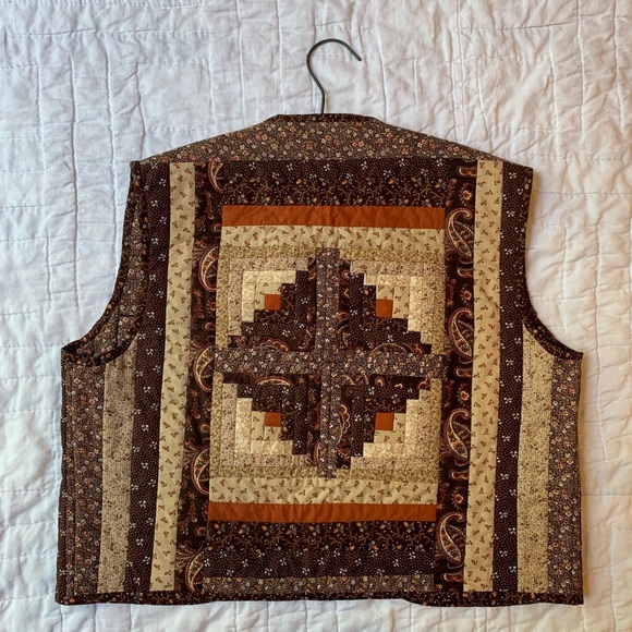 Handmade Reversible Quilted Vest - Picture 3 of 6